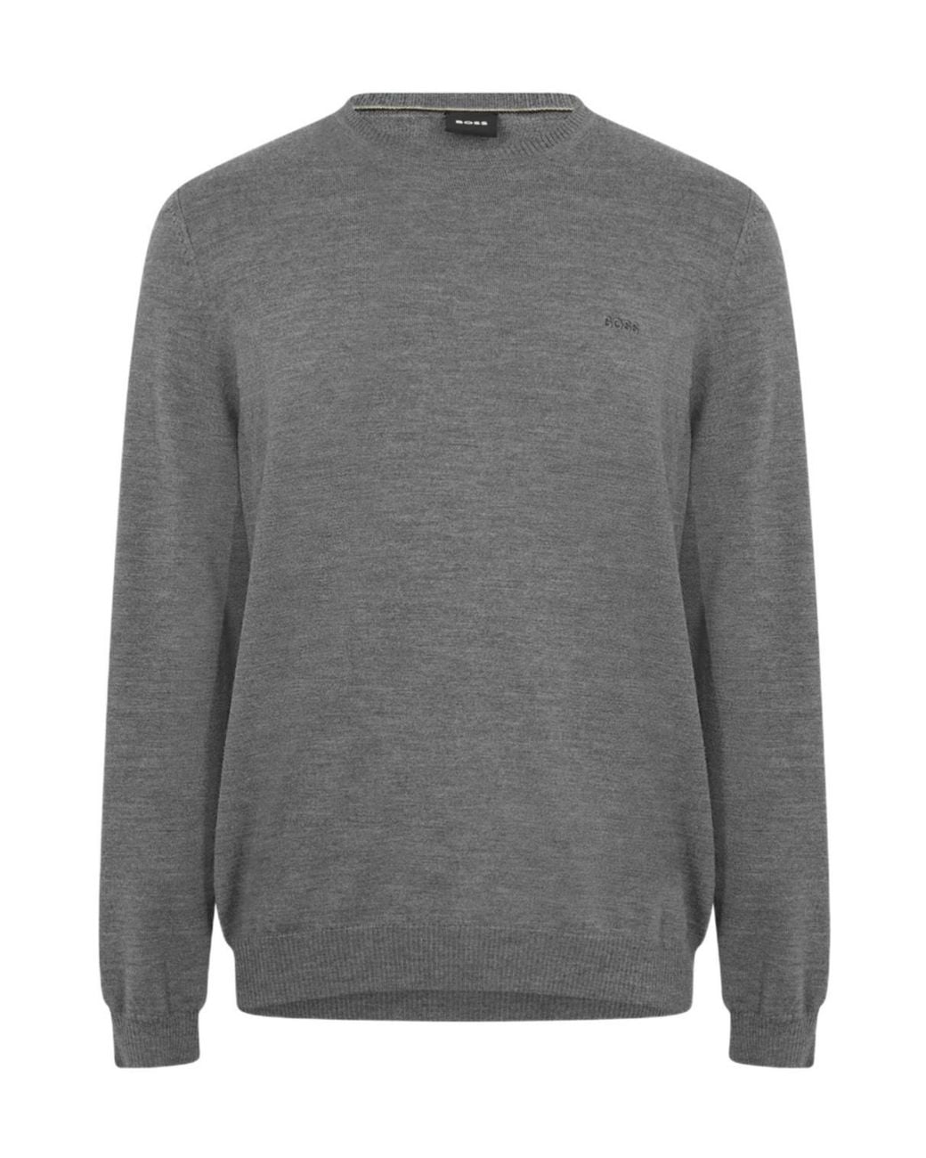 Boss Gray Bagritte-E Crew Sweatshirt for men