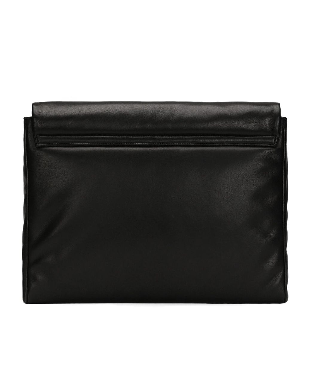 Dolce & Gabbana Black Mediterraneo Foldover Top Messenger Bag for men
