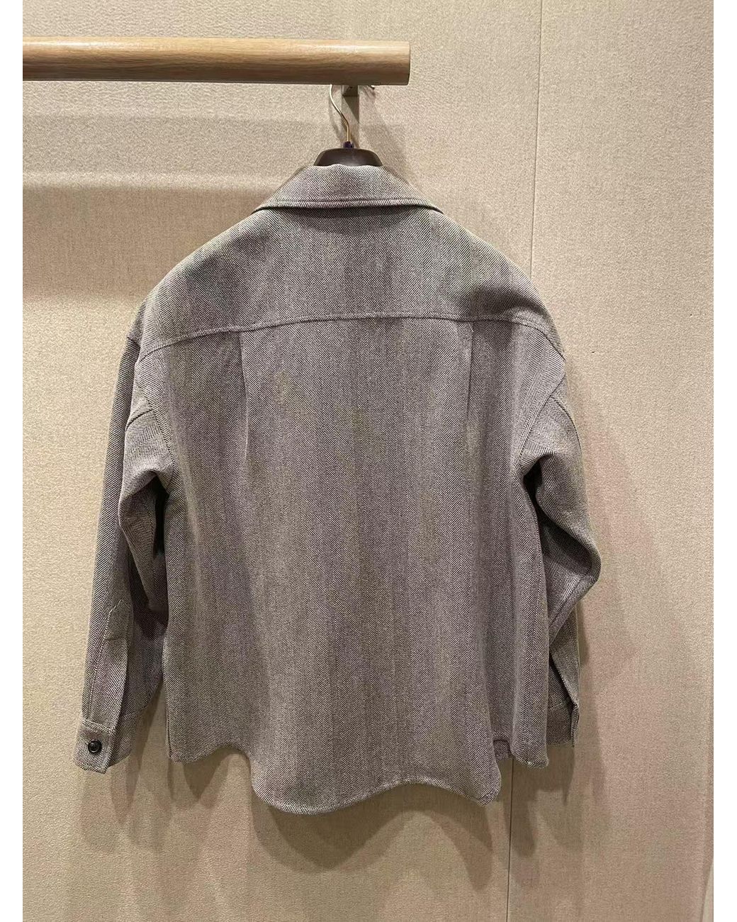 Loro Piana Gray Darby Buttoned Overshirt