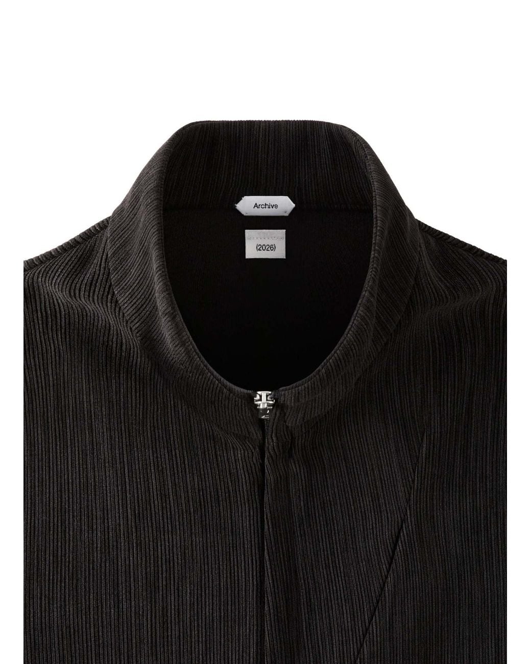 Post Archive Faction PAF Black Two-Way Zip Jacket for men