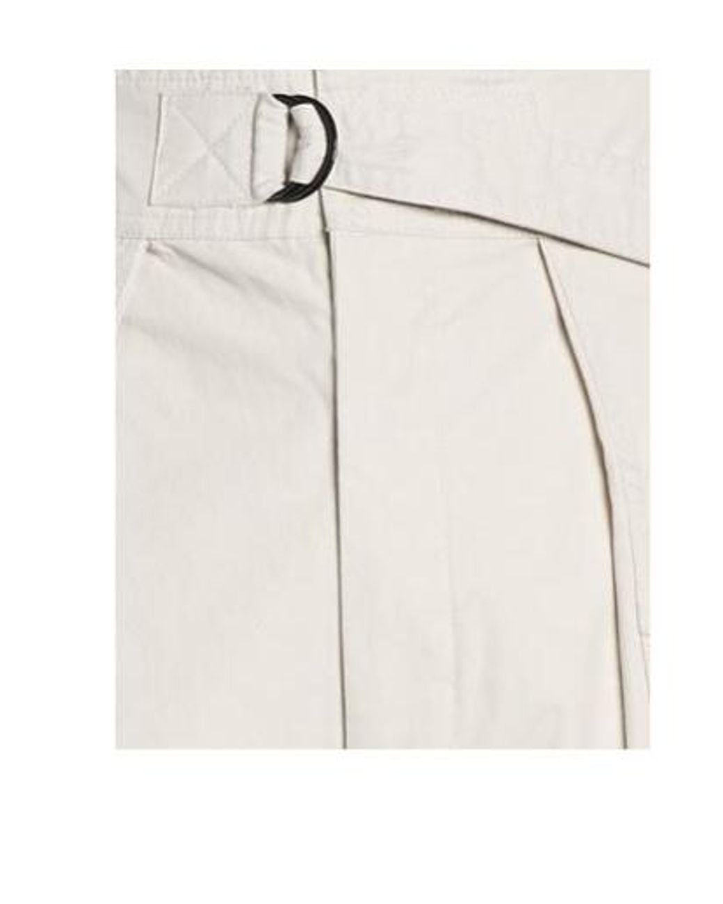 Isabel Marant White Solid Minimalist Fashion Casual Pants