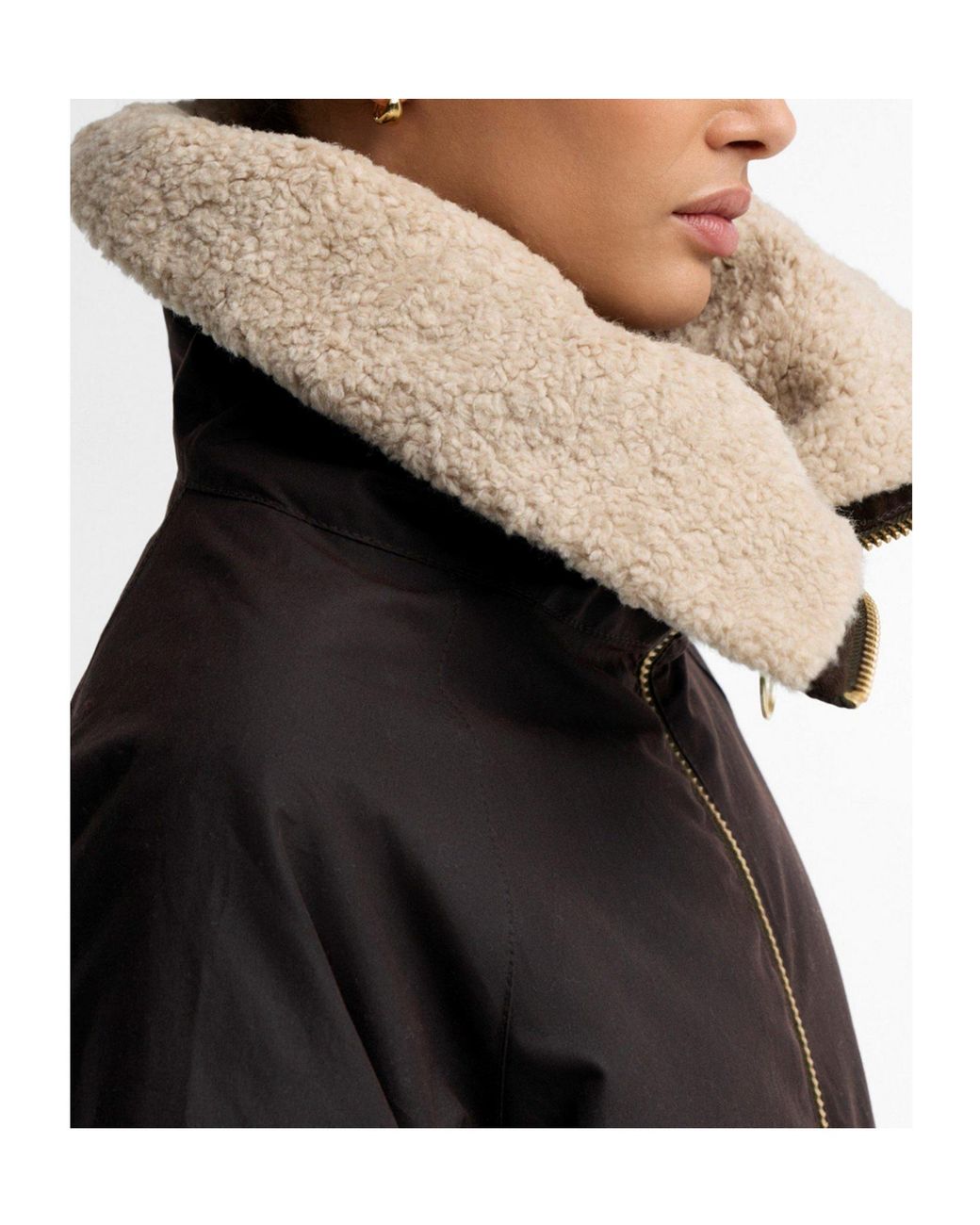 Barbour Black Cropped Woven Jacket