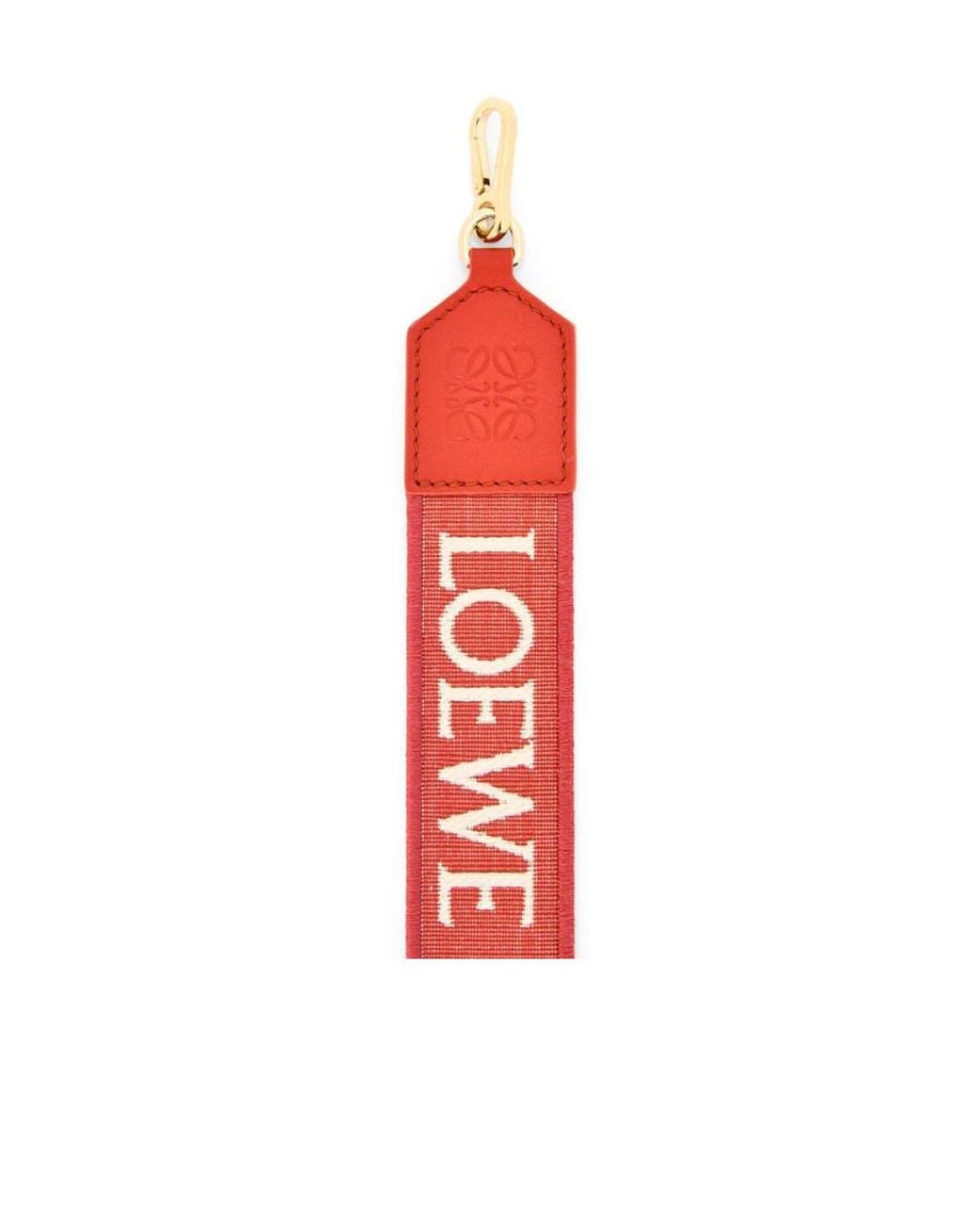 Loewe Red Logo Detailed Bag Strap