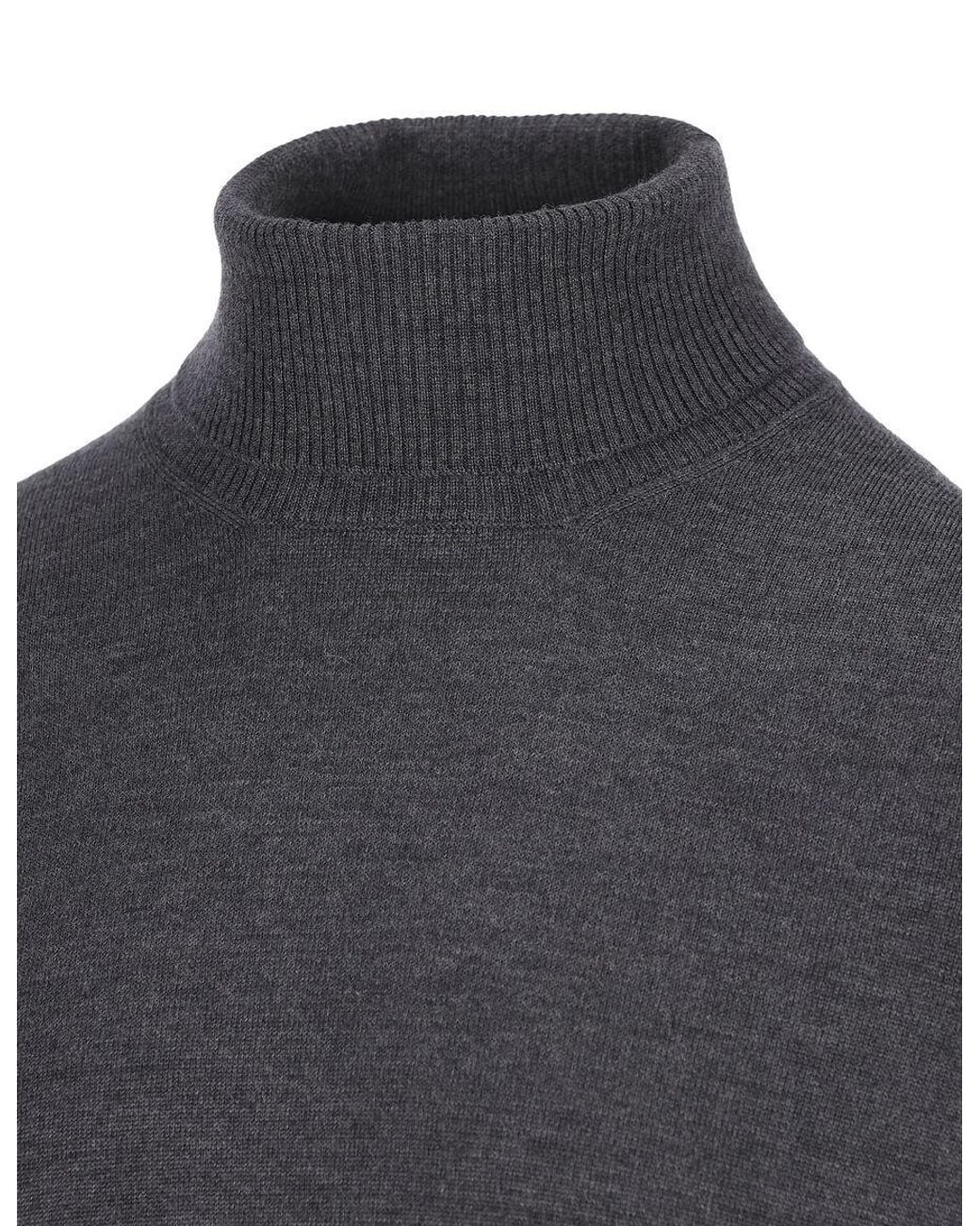Fay Gray Mock Neck Sweater for men