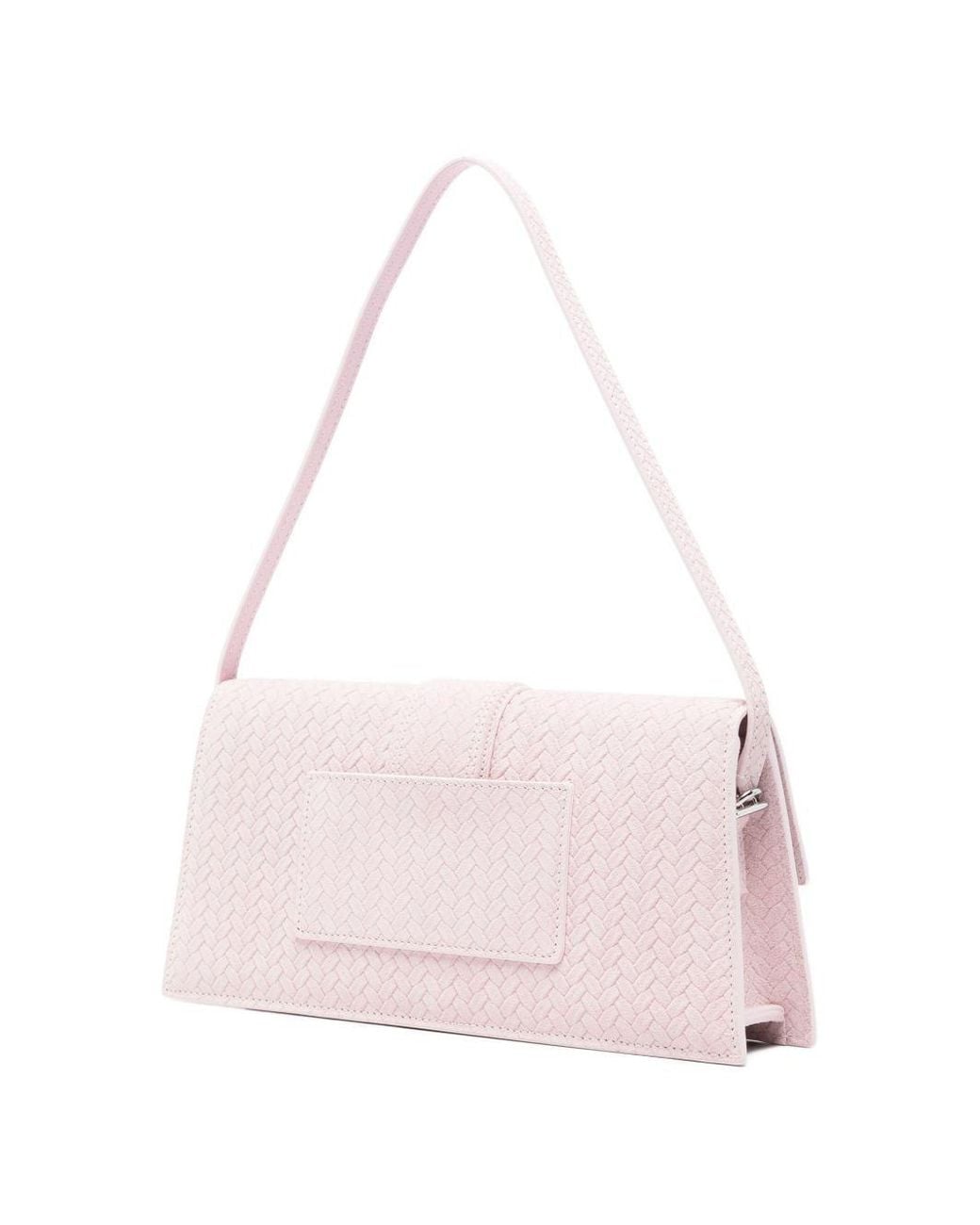 Jacquemus Pink Logo Plaque Flap Shoulder Bag