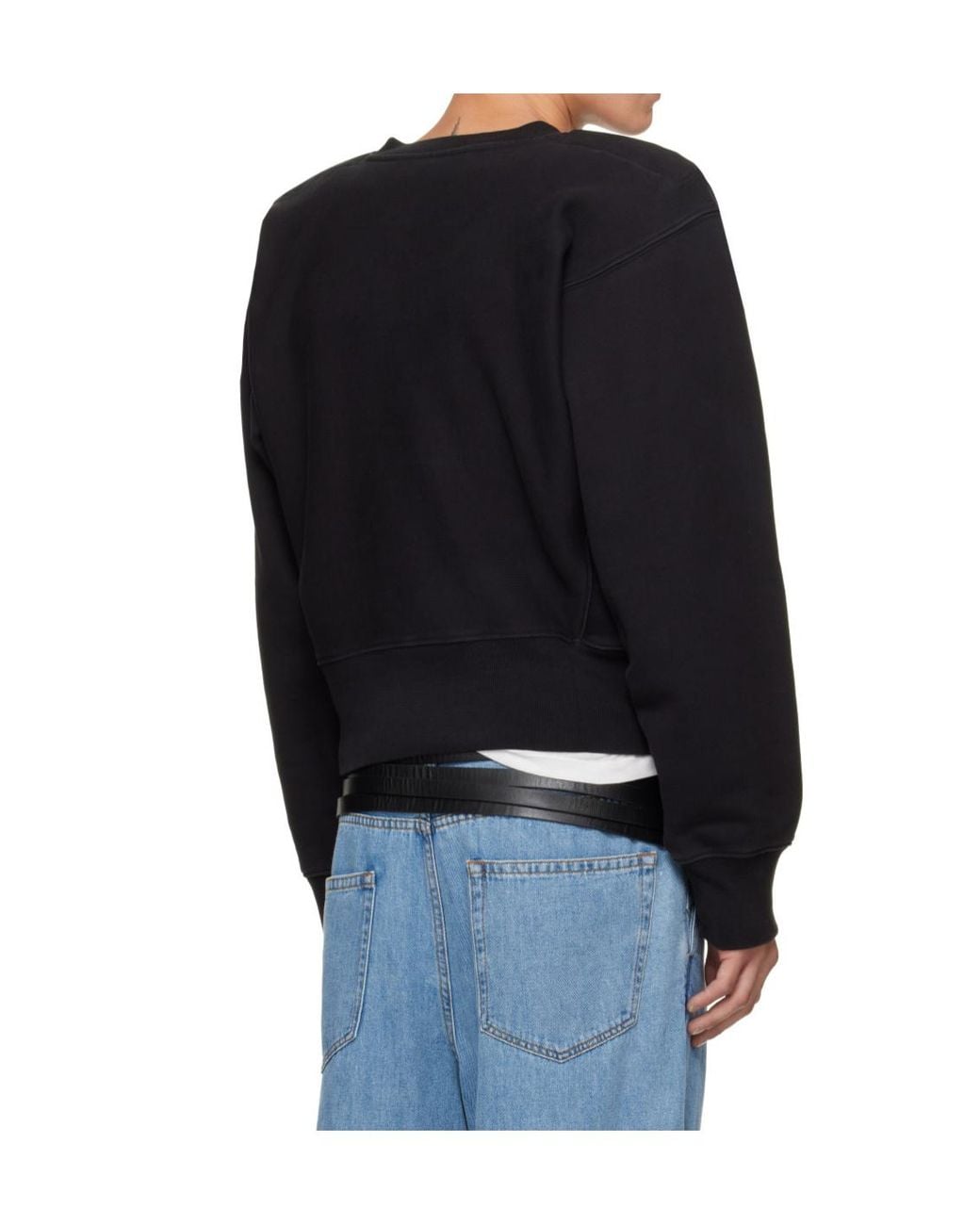 VAQUERA Black Shoulder-Padded Sweatshirt for men