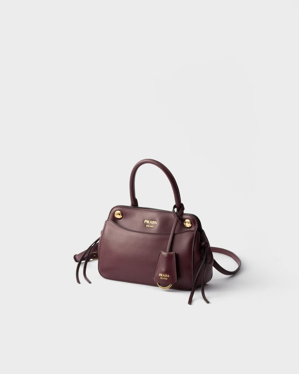 Prada Purple Carry Mini Leather Handbag