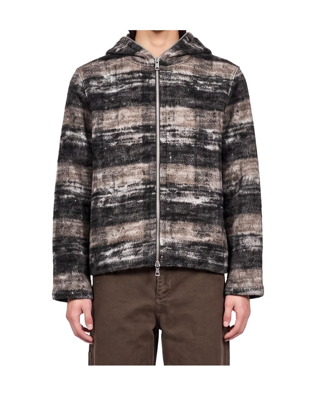 Our Legacy Gray Hooded Jacket for men