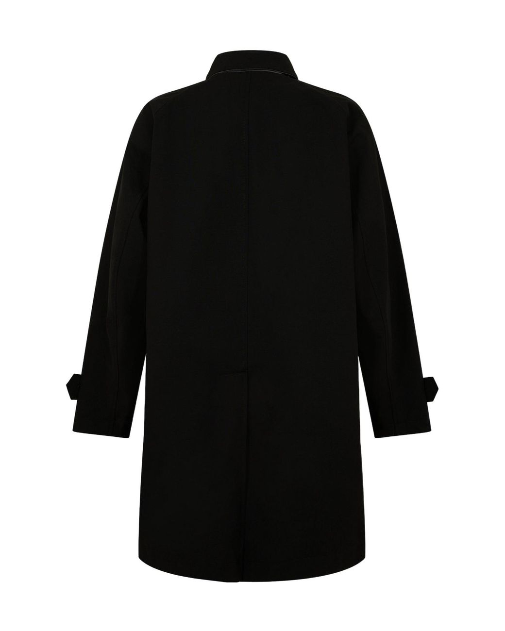 Boss Black Lapel Mid-Length Single-Breasted Trench Coat for men