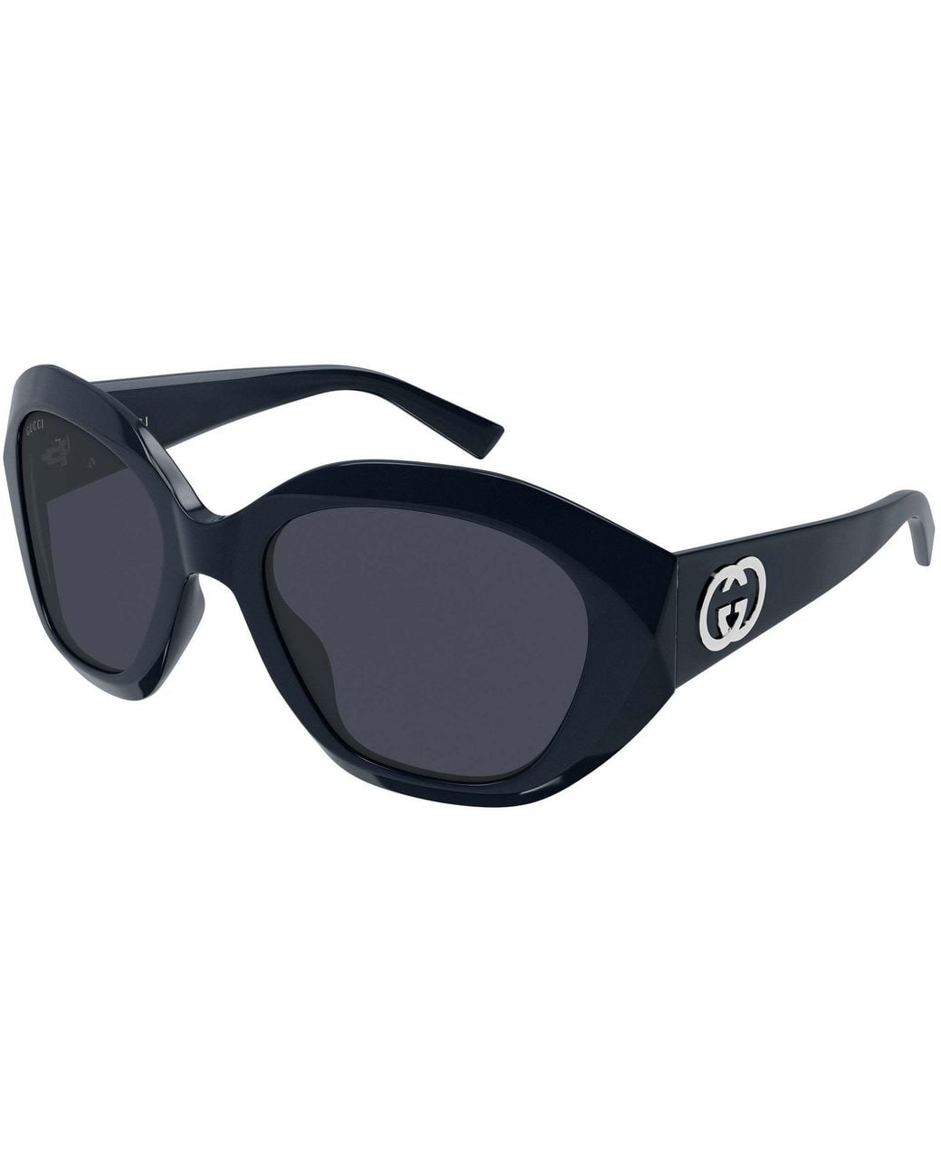 Gucci Blue Geometric Sunglasses