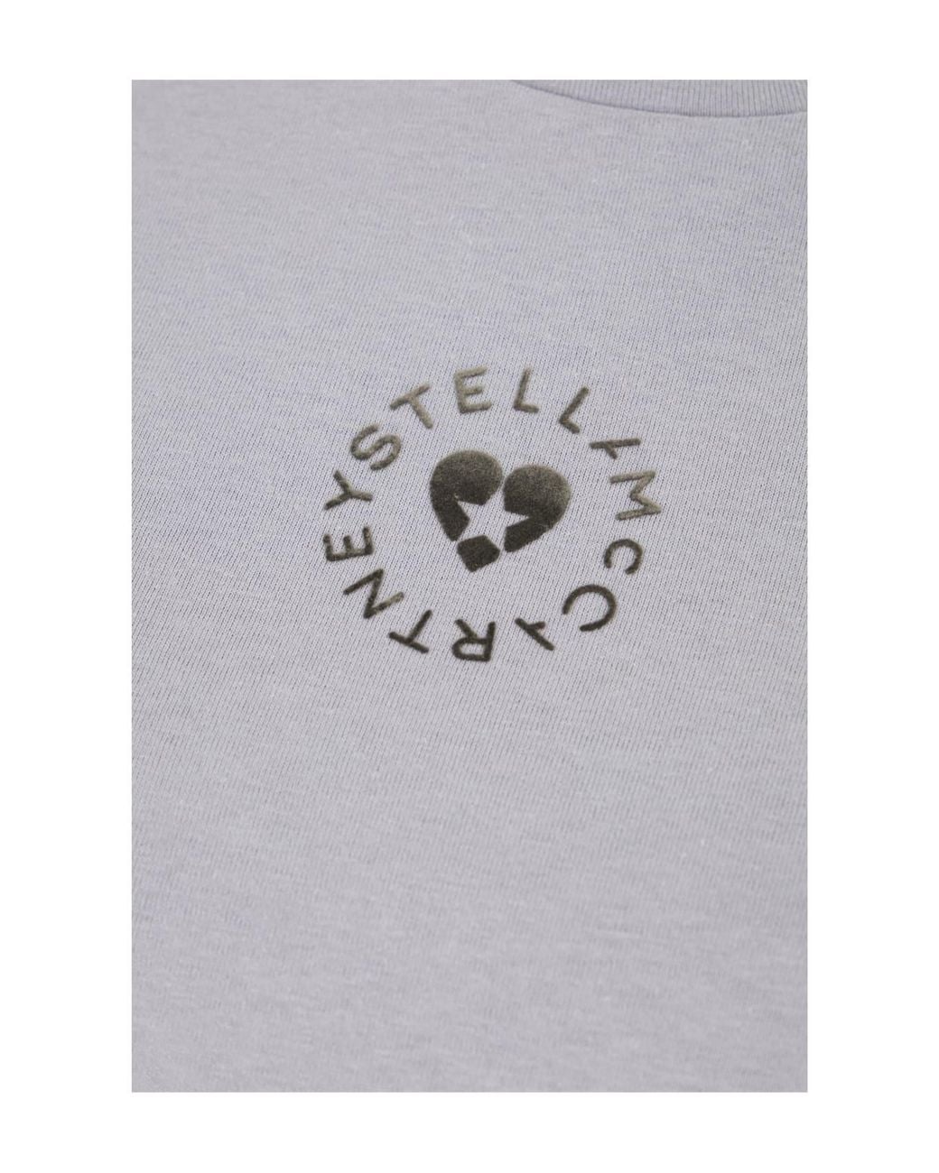 Stella McCartney White Logo Printed Crewneck T-Shirt