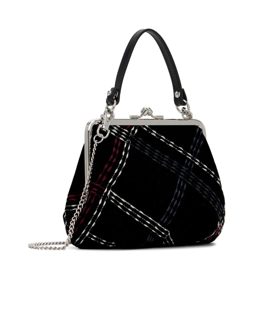 Vivienne Westwood Black Clasp-Closure Shoulder Bag