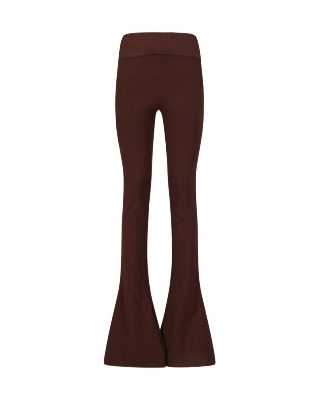 The Attico Brown The Remi Cut Out Flared Trousers