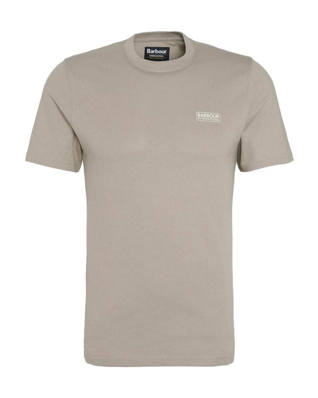 Barbour Gray Small Logo T-Shirt for men