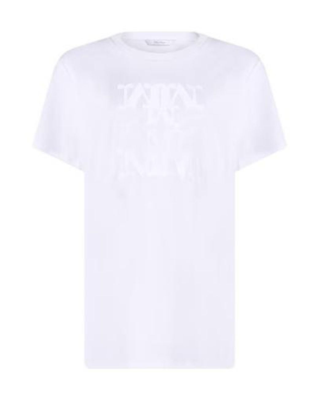 Max Mara White Solidcolor Tshirt