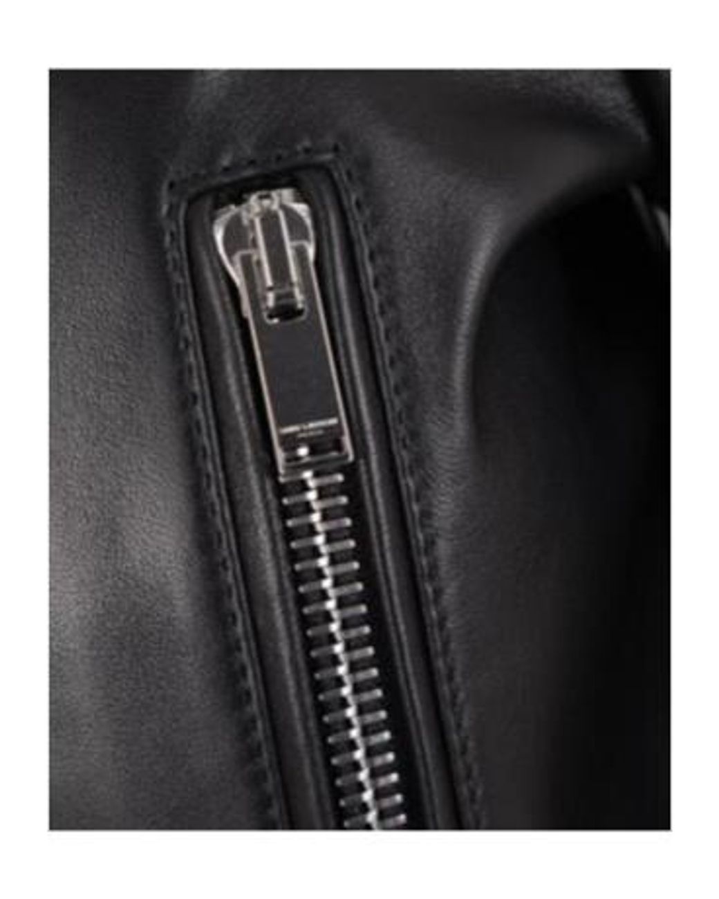 Saint Laurent Black Motorcycle Leather Jacket