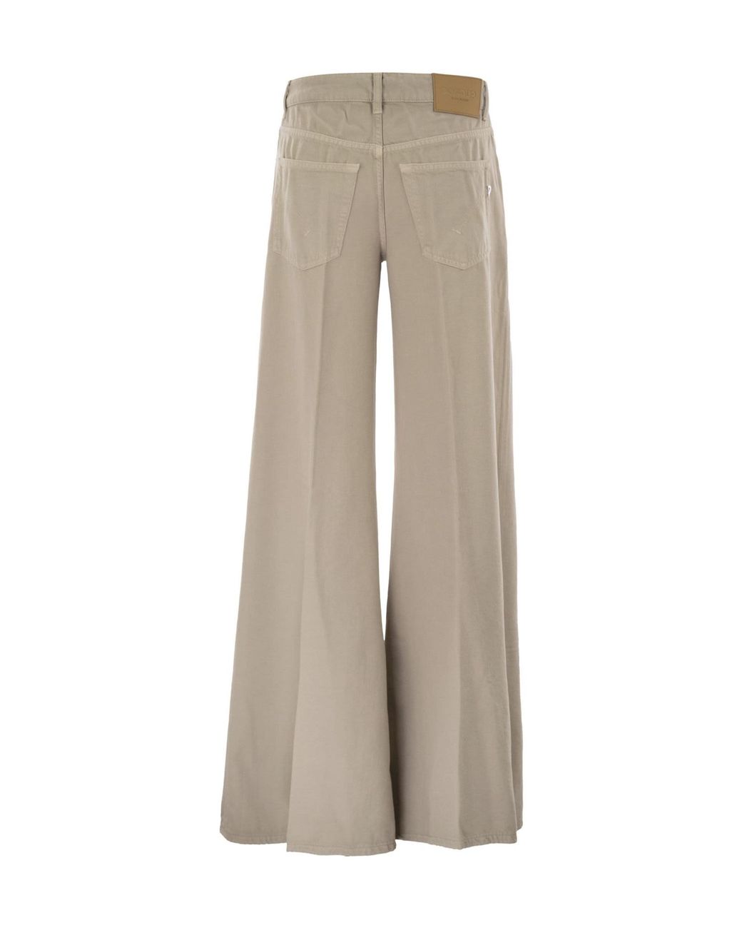 Dondup Gray Marlen Wide-Leg Jeans