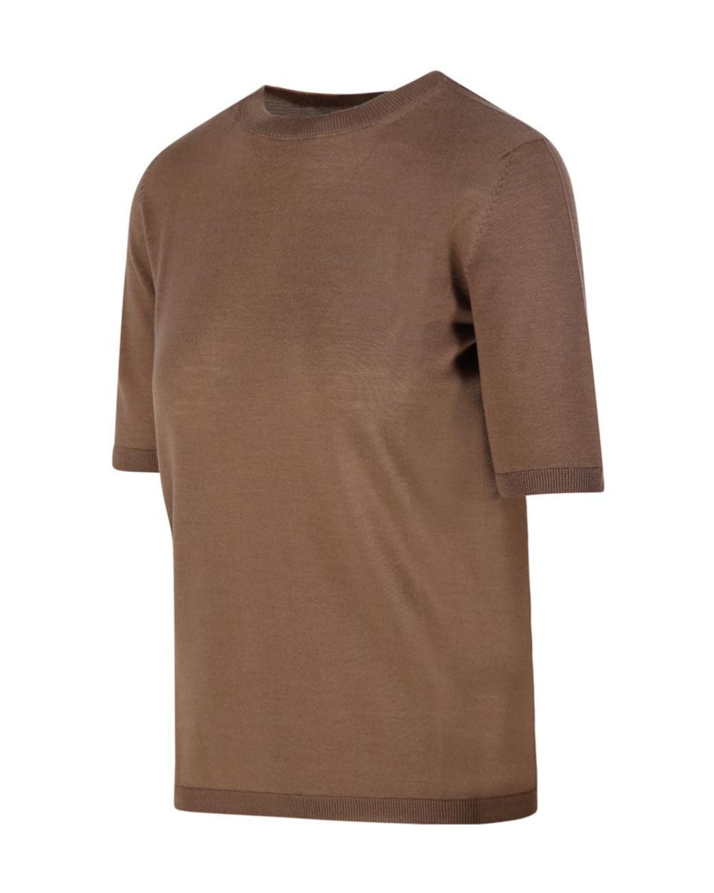 Max Mara Natural Gerico Short-Sleeved Knitted Jumper
