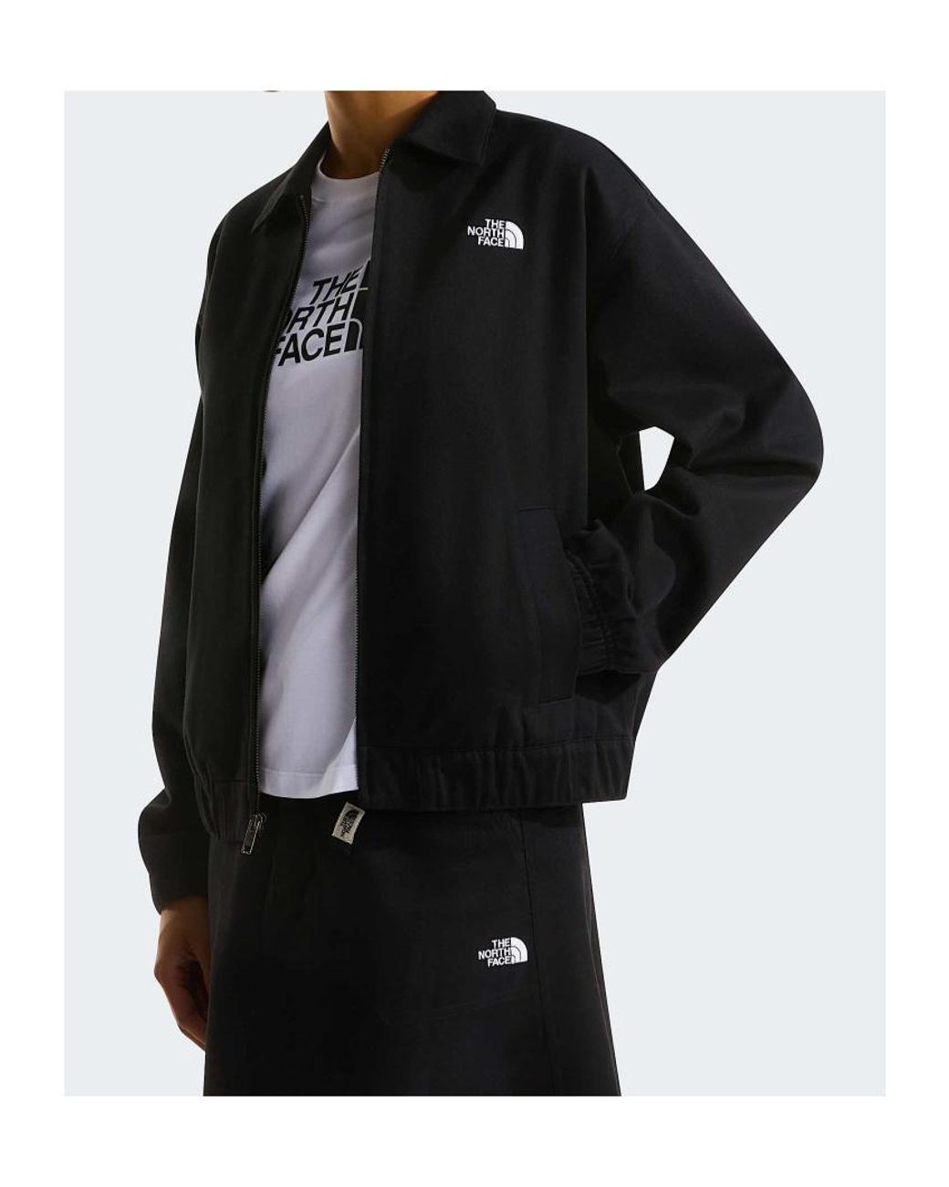 The North Face Black Zipped Twill Jacket