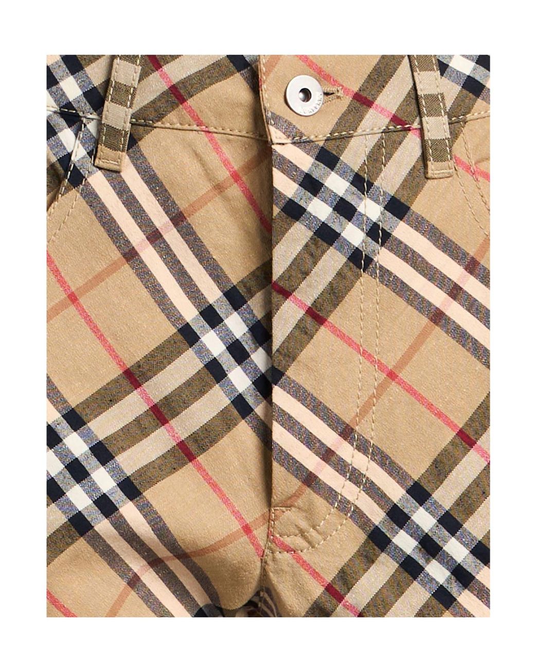 Burberry Natural Pants Linen, Cotton, Elastane