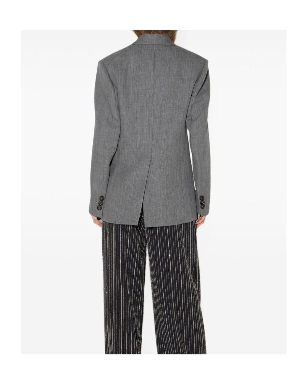Elisabetta Franchi Blue Long-Sleeve Blazer