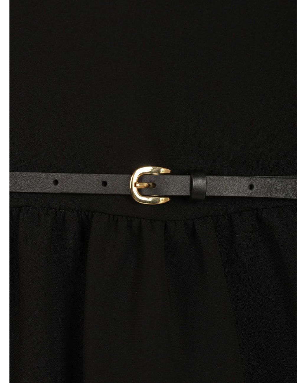 Max Mara Black Studio Mstavio Belted Dress