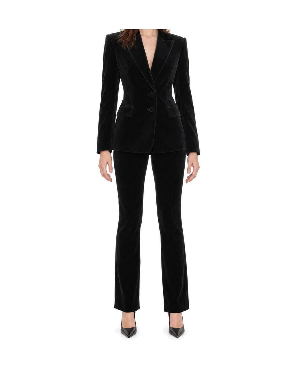 Patrizia Pepe Black High-Waisted Casual Trousers