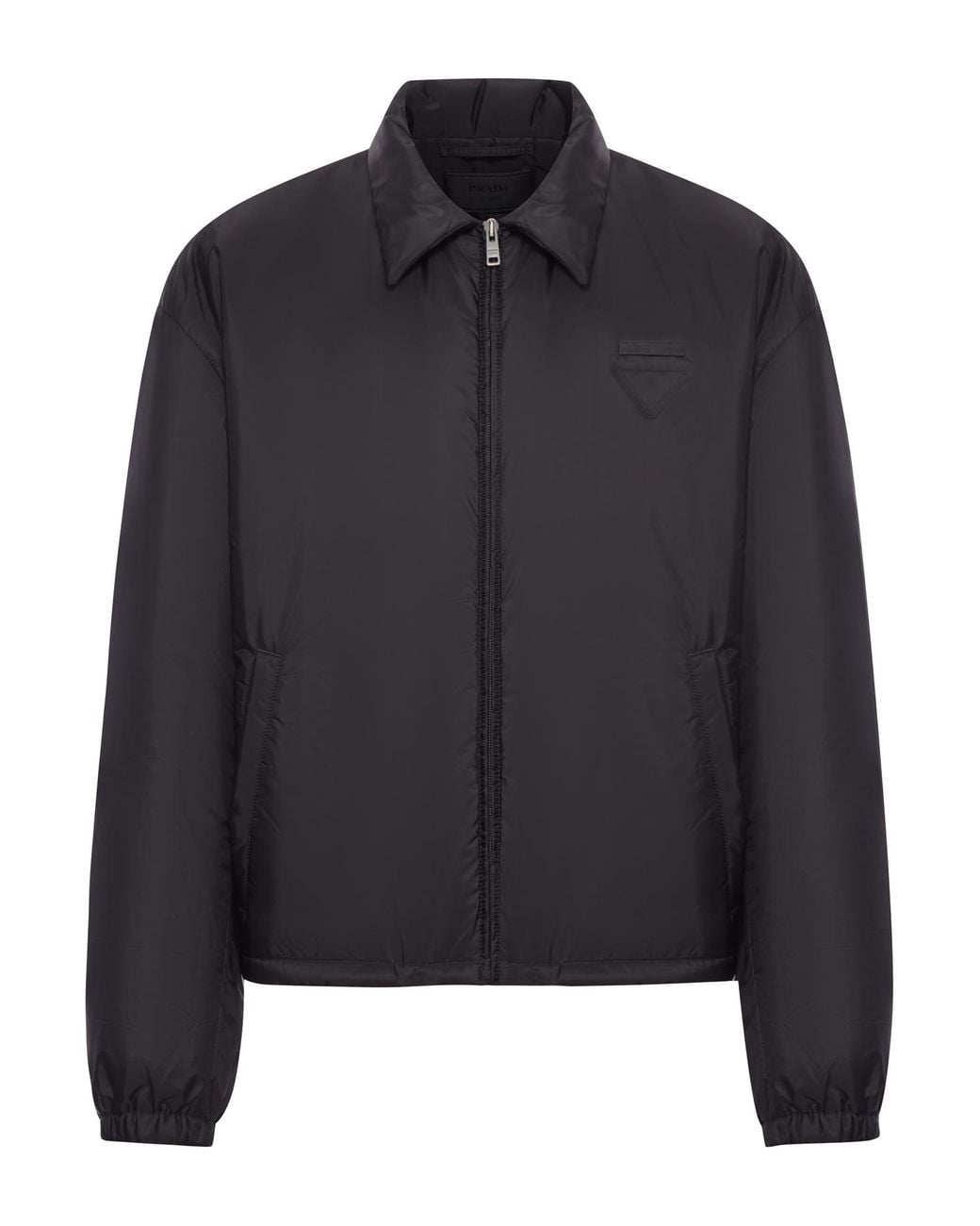 Prada Black Re-Nylon Bomber Jacket for men