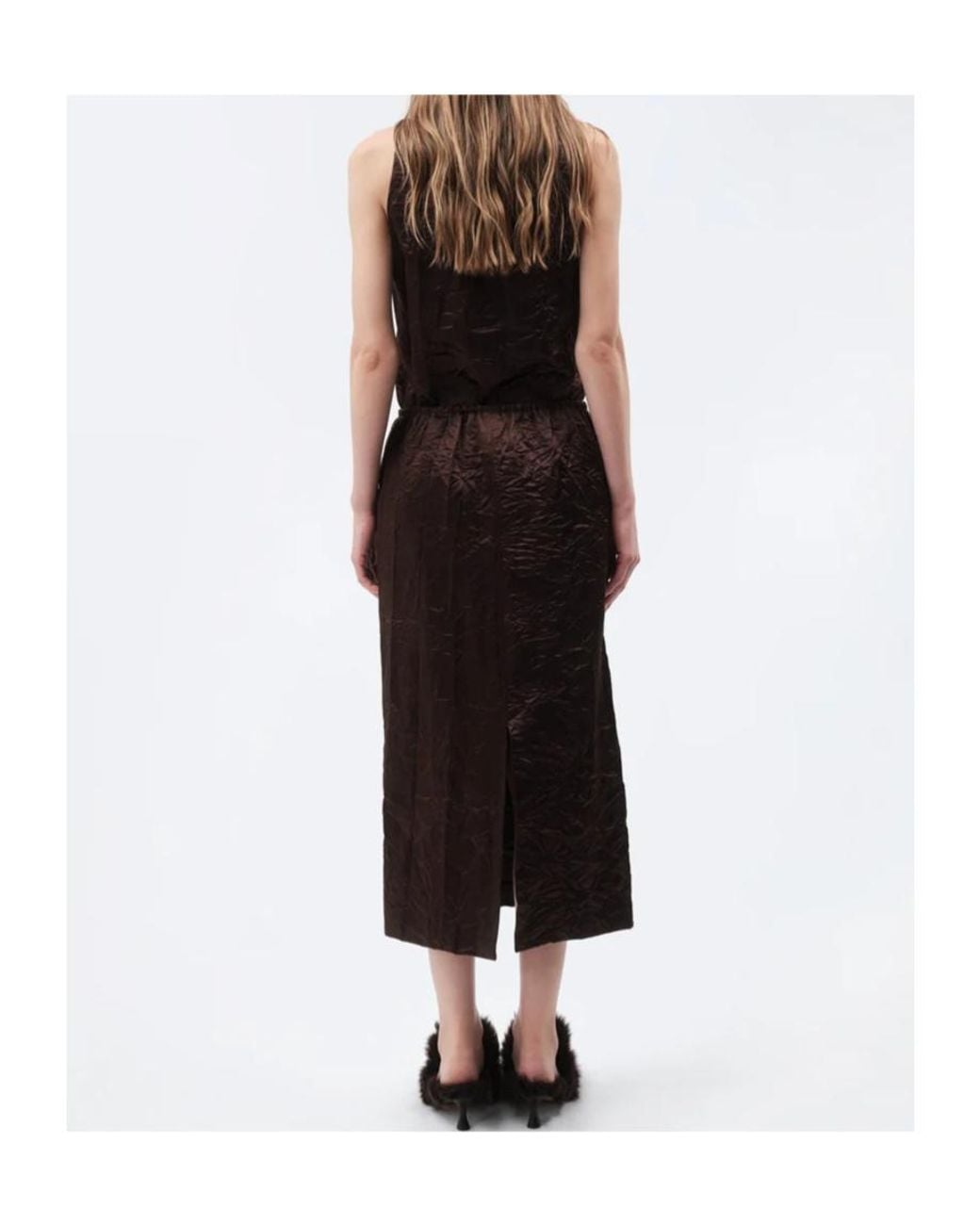Carven Brown Pull-On Skirt