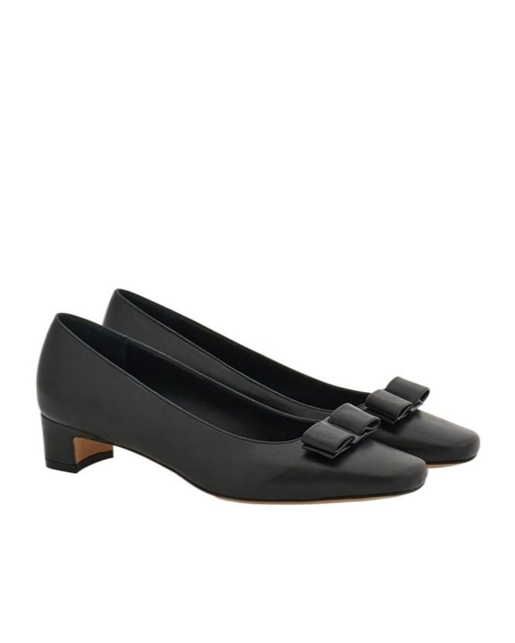 Ferragamo Black Ferragamo Iconic Bow Pumps
