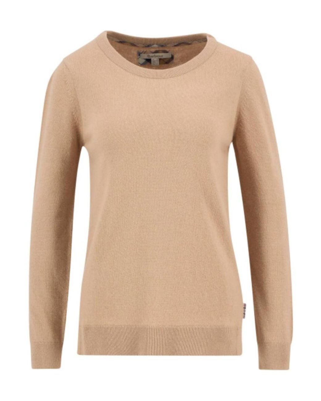 Barbour Natural Patch-Detailed Crewneck Jumper