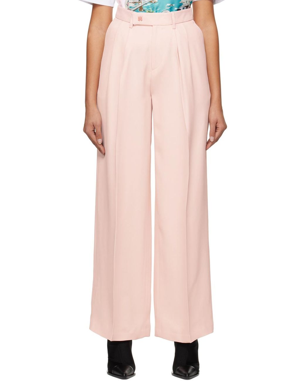 Amiri White Logo Casual Pants