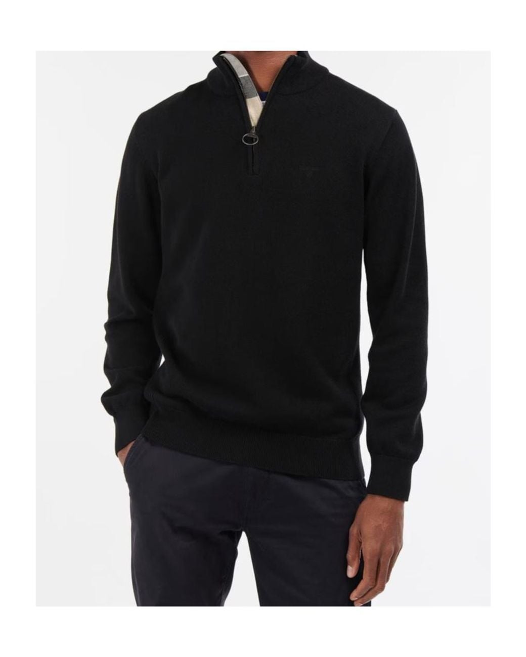 Barbour Blue Half-Zip Jumper for men