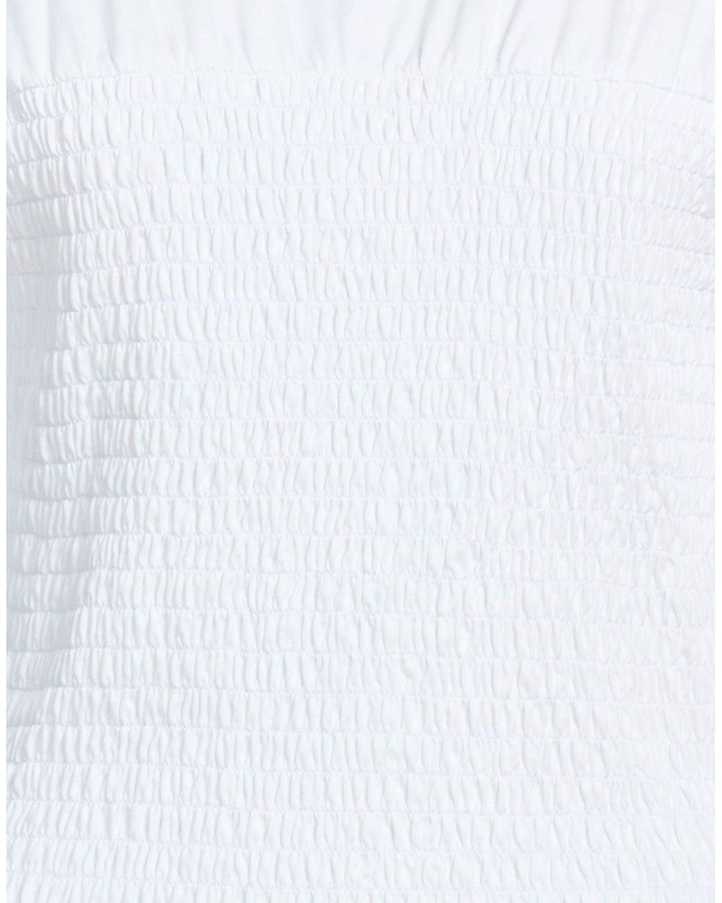 Rag & Bone White Solid Color Crew Neck Short-Sleeve T-Shirt