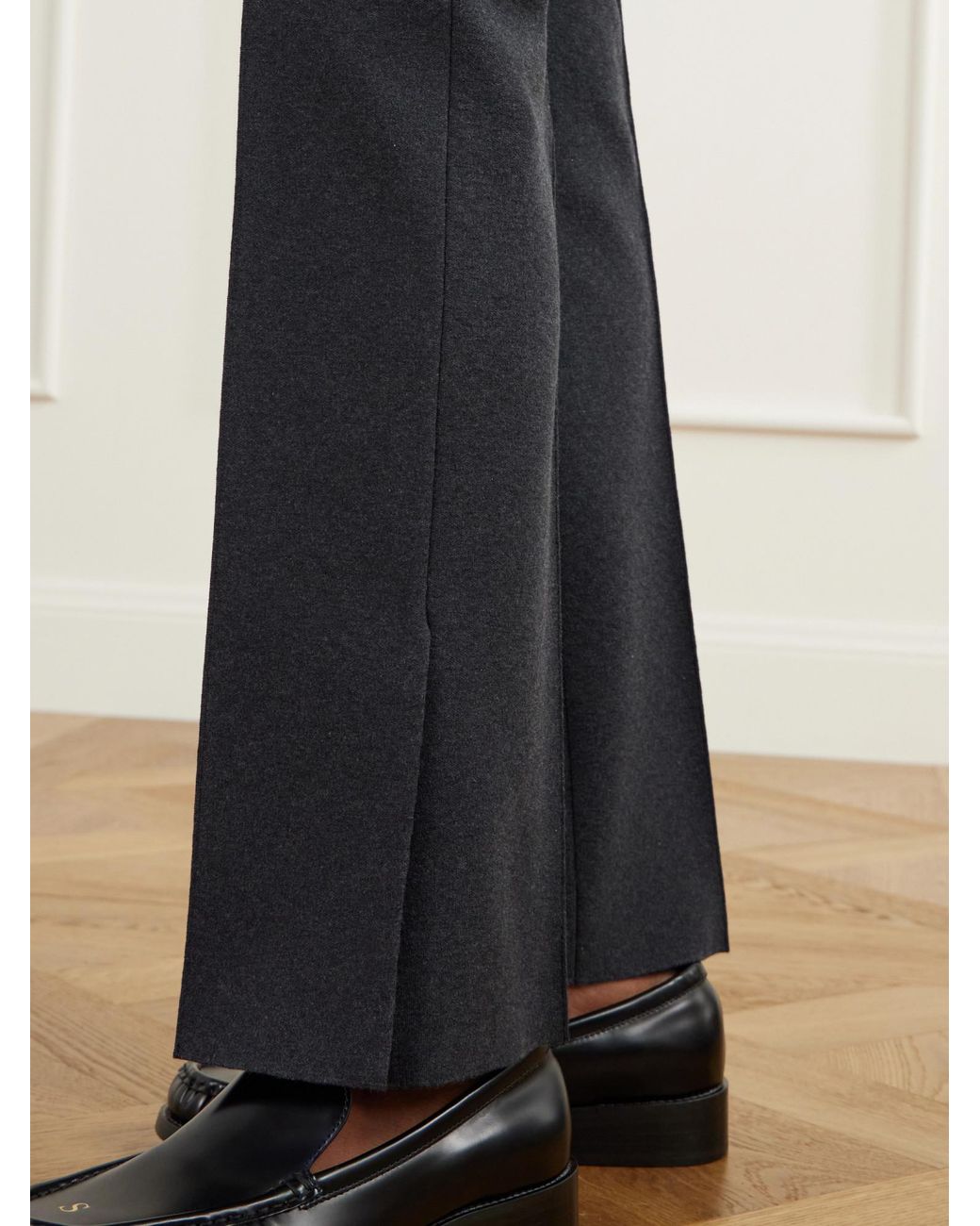 High Sport Black Straight-Leg Pants