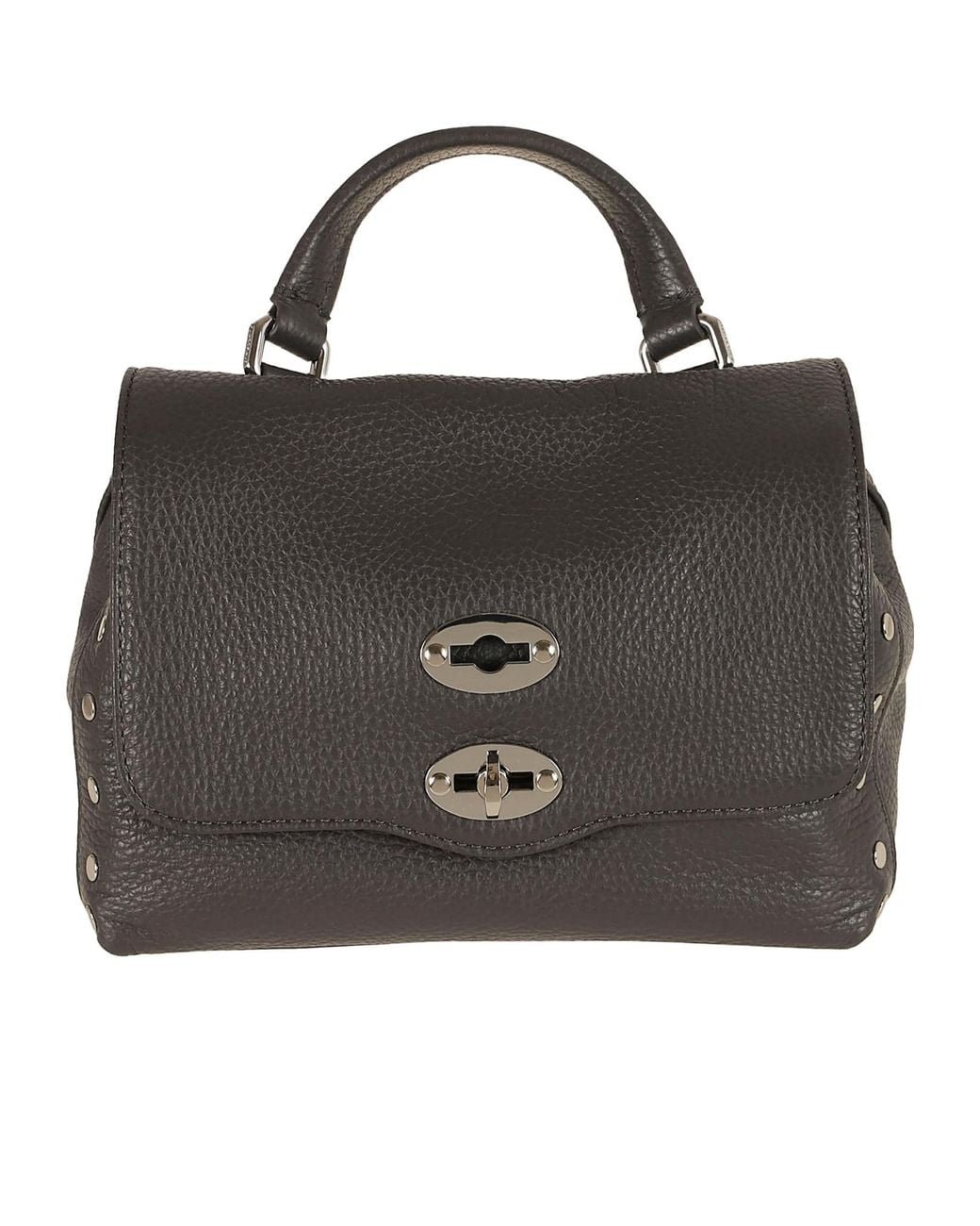 Zanellato Black Postina Daily Top Handle Shoulder Bag