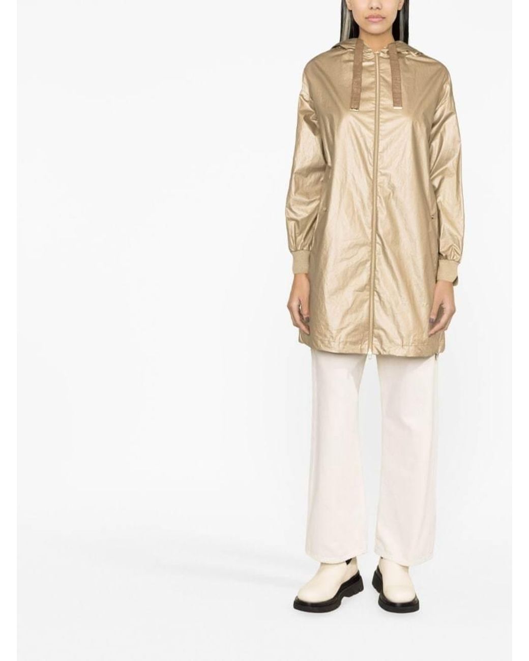 Herno Natural Drawstring Hooded Parka