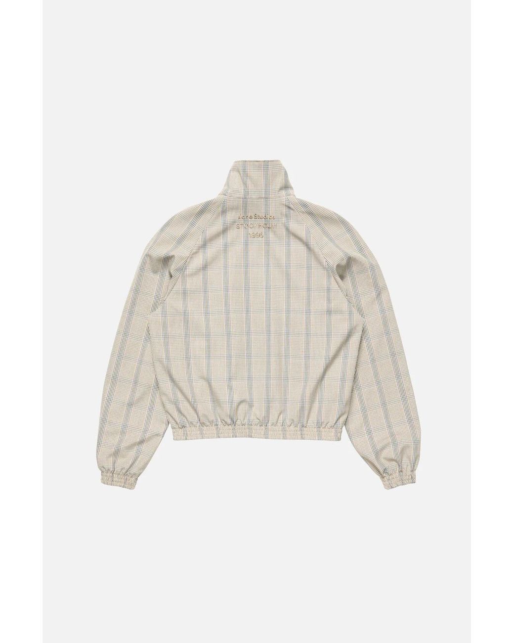 Acne Natural Lightweight Check Jacket