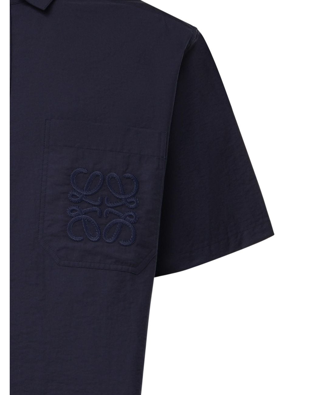Loewe Blue Short Sleeve Shirt for men