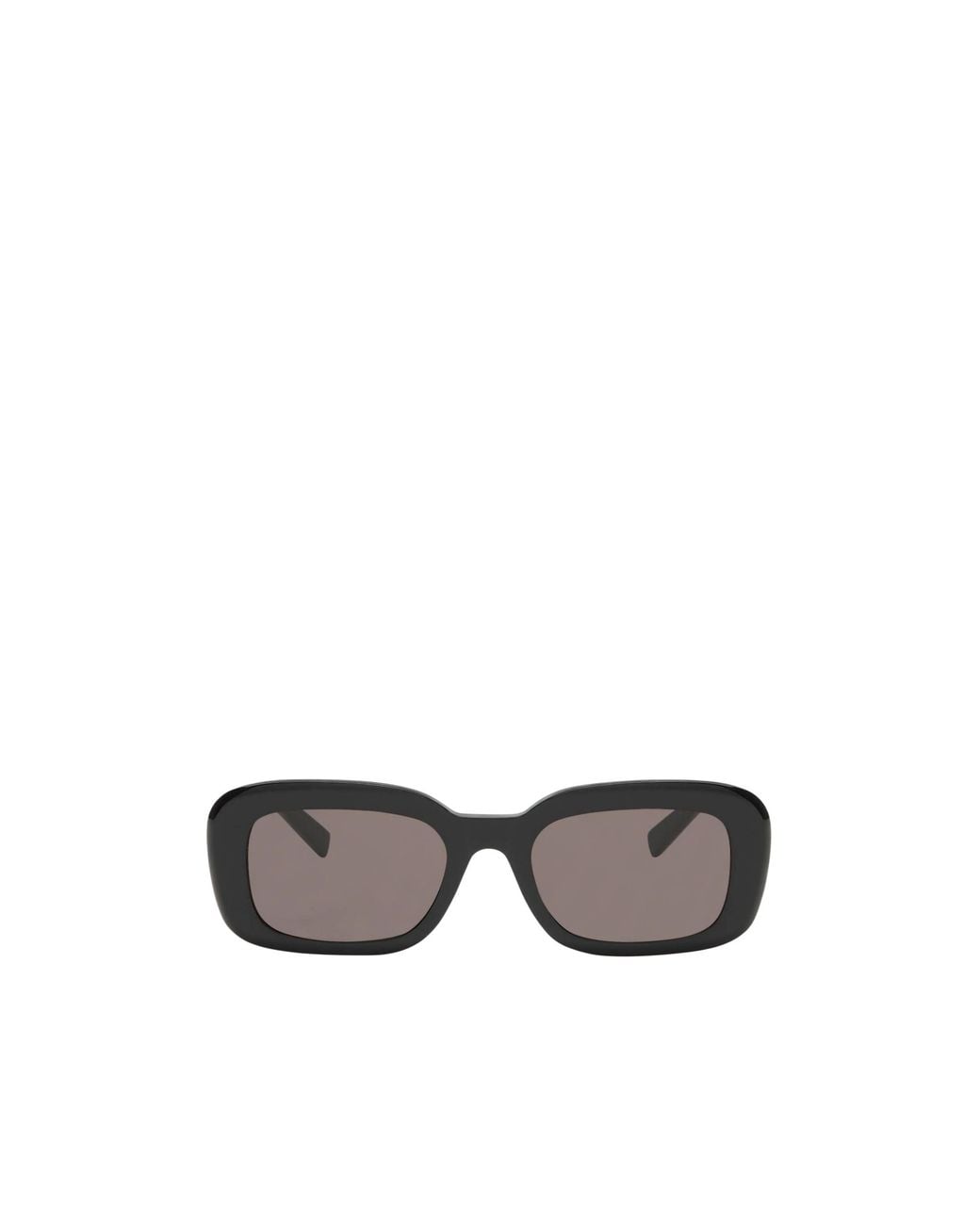 Saint Laurent White Square Plastic Frame Sunglasses