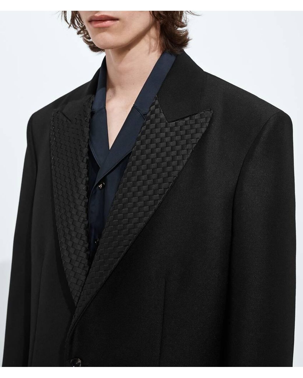 Bottega Veneta Black Mohair And Wool Jacket for men