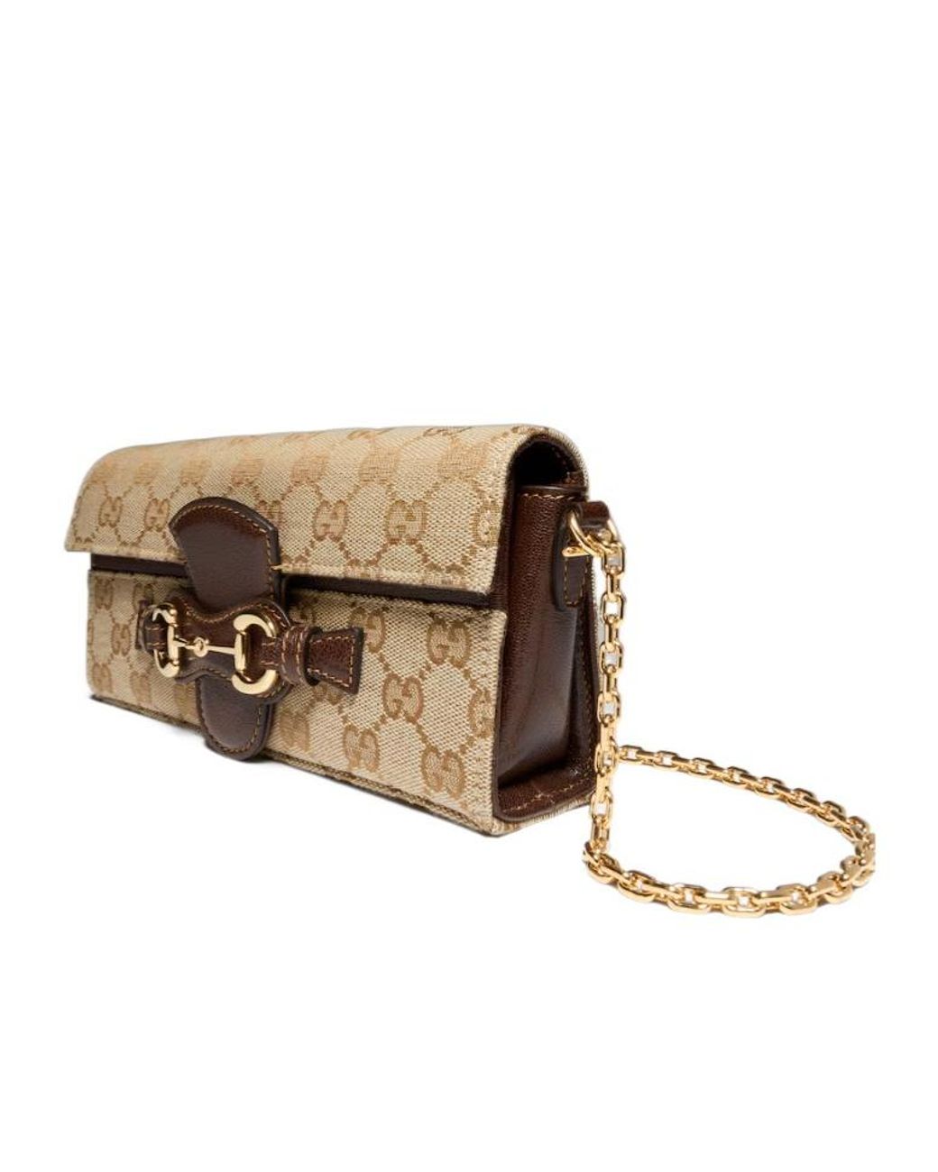 Gucci Natural Chain Horsebit Wallet