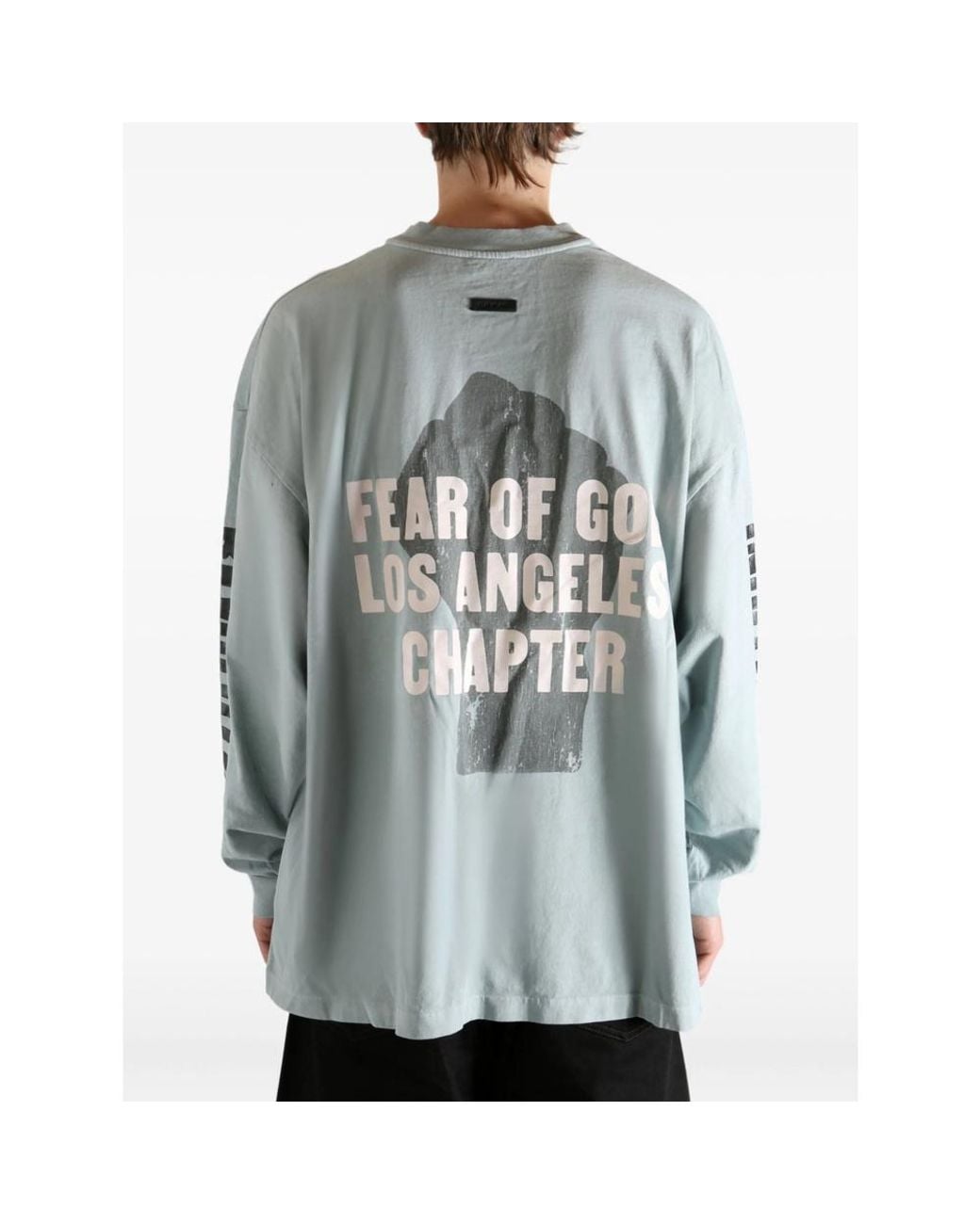 Fear Of God Blue Relaxed Disciple Long-Sleeve T-Shirt for men