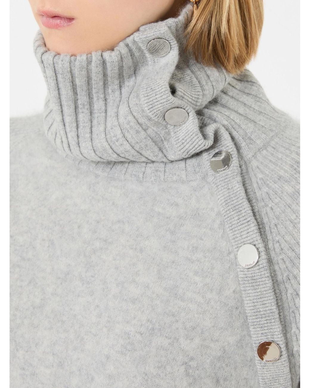 Sportmax Gray Spxboa Roll-Neck Jumper