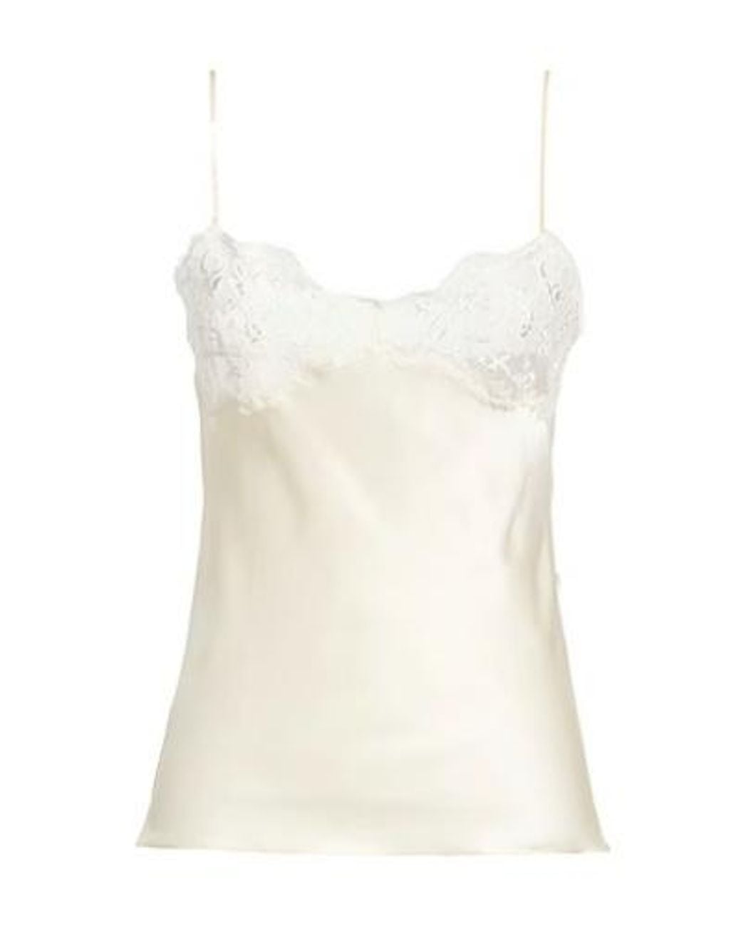 Chloé White Sleeveless Camisole Tank Top