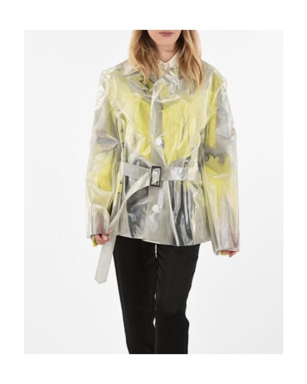 Maison Margiela White Belted Jacket
