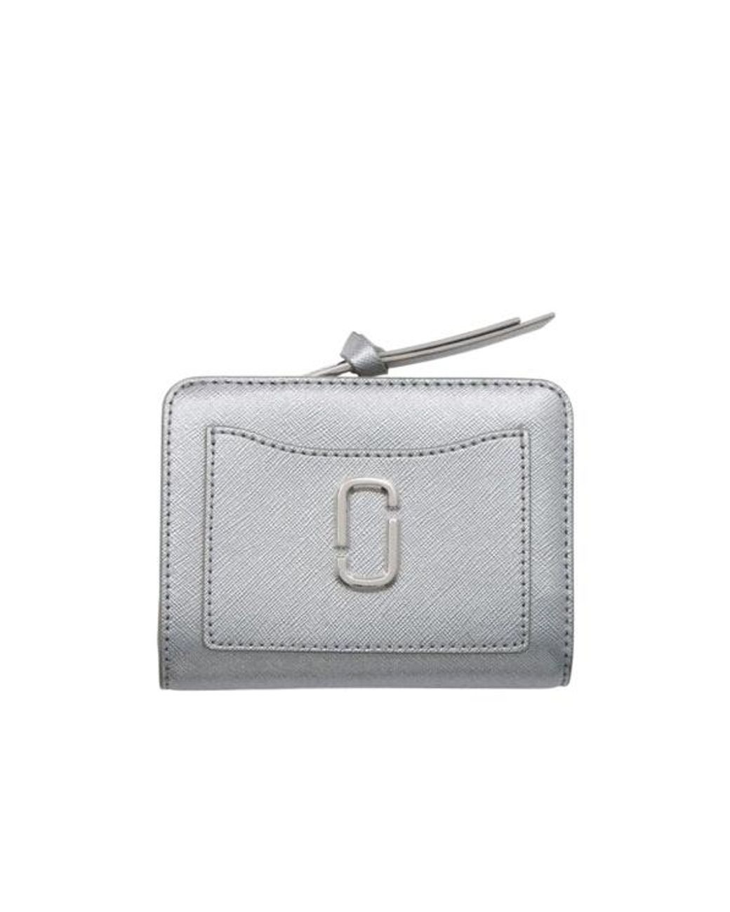 Marc Jacobs Gray The Snapshot Mini Compact Wallet