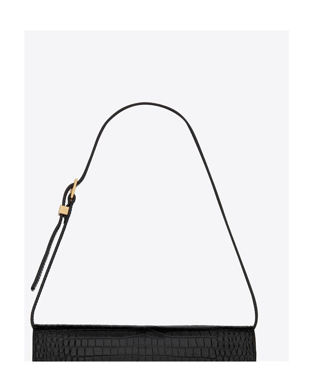 Saint Laurent Black Manhattan Small Shoulder Bag