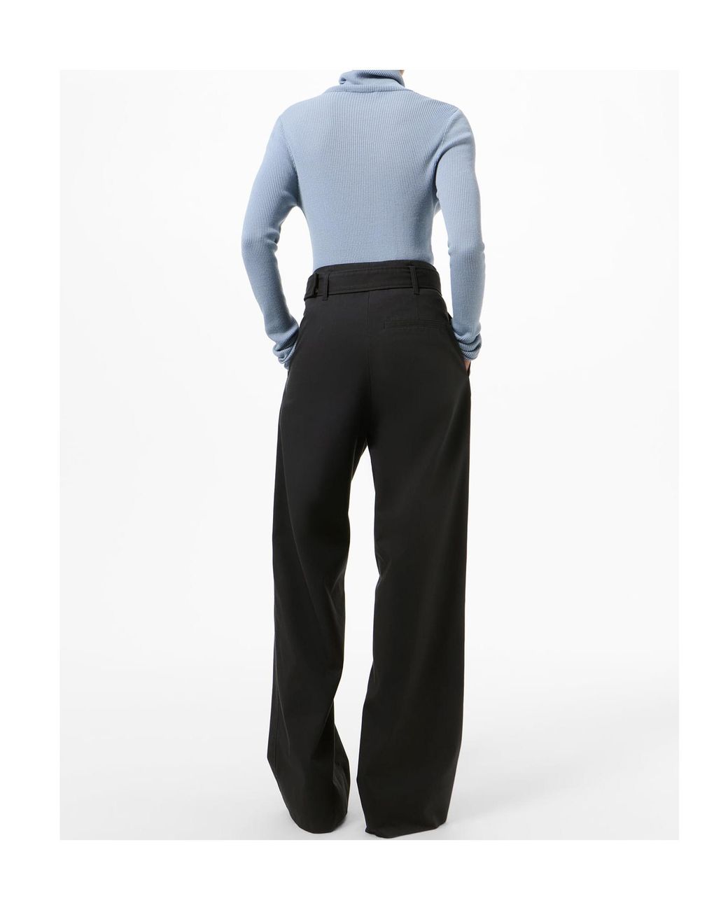 Our Legacy Black High-Waisted Wide-Leg Casual Trousers