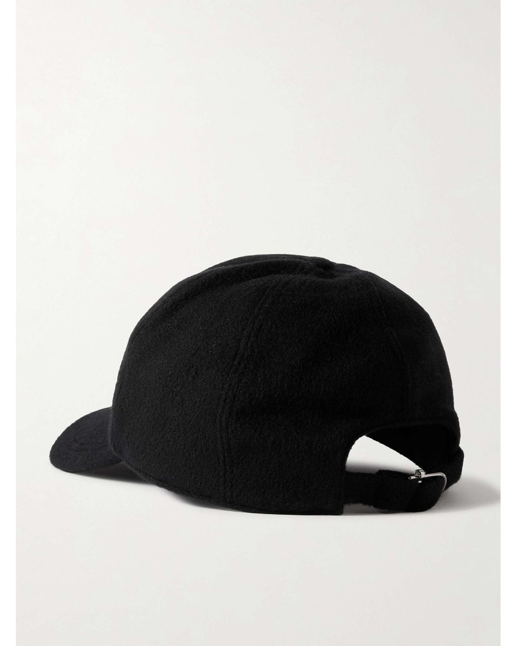 Gabriela Hearst Black Zed Cashmere Baseball Cap